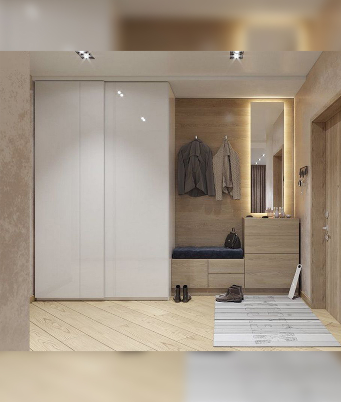 Встроенный шкаф-купе в коридор на заказ | Интернет-магазин 